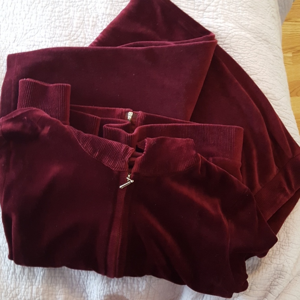 Velour sweat suit. Casual and comfy Sold as a suit